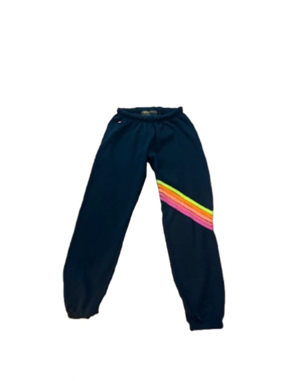 Aviator Nation Chevron Sweatpant in
Charcoal & Neon
